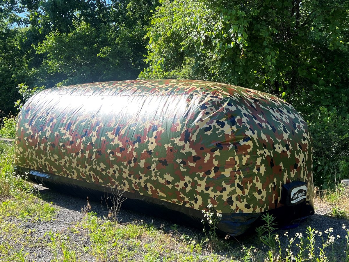 carcapsule Outdoor camouflage camo flecktarn design rear