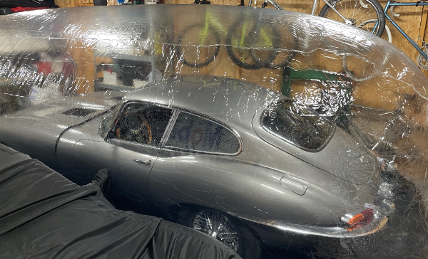 jaguar E-Type silver carcapsule cc16