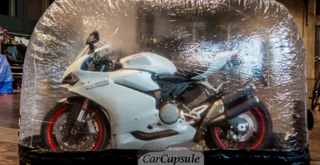 Ducati 959 in der Bikecapsule Galeriebild